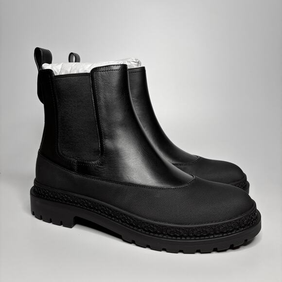 Coach Men's Carver Lug Sole Chelsea Boots in Black - Picture 6 of 10